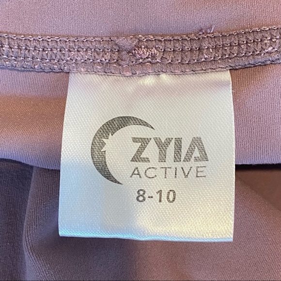 Zyia Active High Waisted Mauve 23.5” Active Running Leggings 8-10 Medium M - Picture 4 of 8